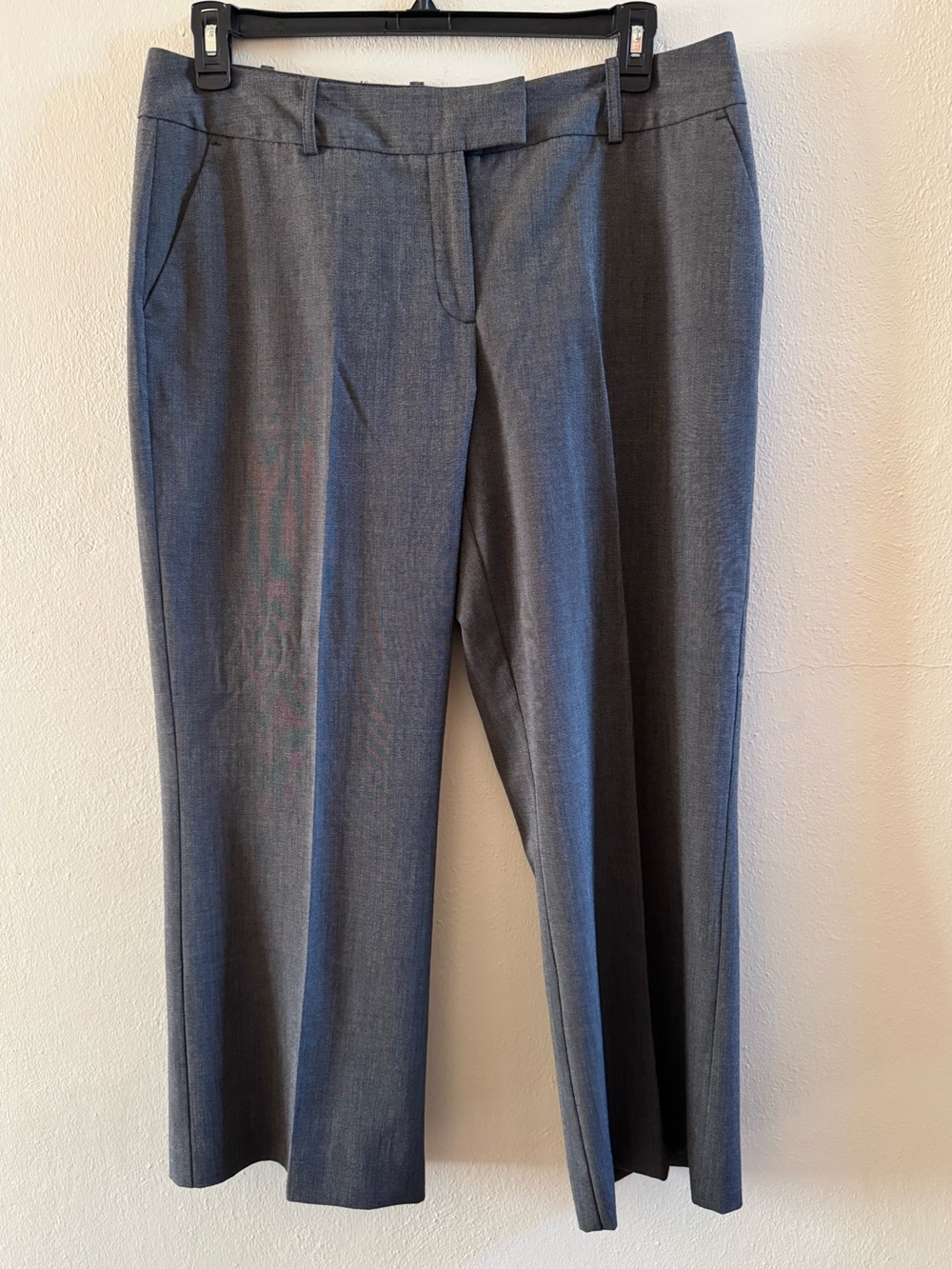 Worthington Grey Wide Leg Crop Dress Pants Trousers Size 14